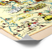  kaart North Dakota Funny Poster (Hoek)