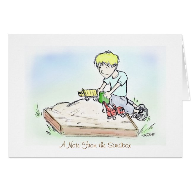 Kaart - Nota van zandbak (Voorkant Horizontaal)
