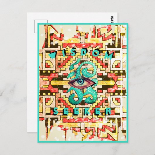 Kaart nr. 10: Wisdom Seeker met oog (Voorkant / Achterkant)