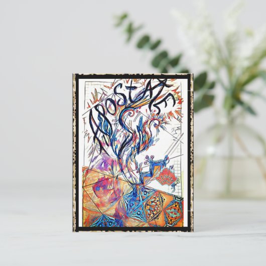 Kaart nr. 14. Apostaat Colorful Drawing (Staand voorkant)