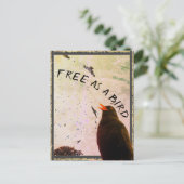 Kaart nr. 16: Vrij als vogel (Staand voorkant)