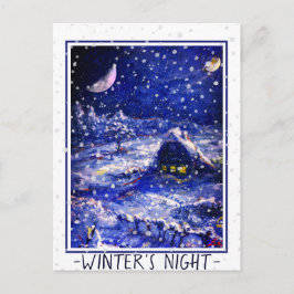 Kaart nr. 49: Winternacht. Moon Crescent