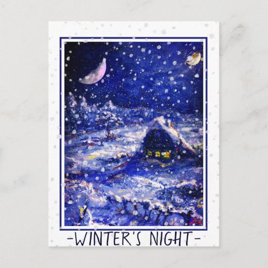 Kaart nr. 49: Winternacht. Moon Crescent (Voorkant)