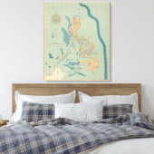 Kaart nr. 4 canvas afdruk (Insitu (Slaapkamer))