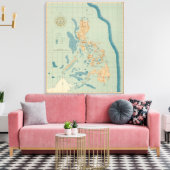Kaart nr. 4 canvas afdruk (Insitu (Woonkamer))