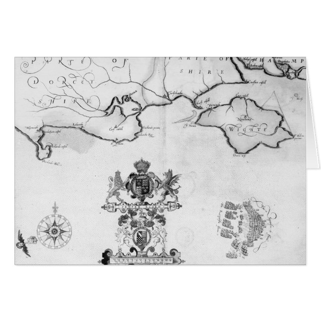 Kaart nr. 7 met de route van de Armada-vloot (Voorkant Horizontaal)