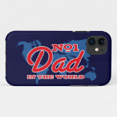 Kaart nummer 1 Pap Case-Mate iPhone Case (Achterkant (horizontaal))