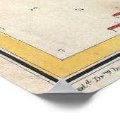 kaart Oakland en San Antonio Creek (1857) Poster (Hoek)