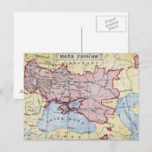 KAART: OEKRAÏNE, c1906 Briefkaart (Voorkant / Achterkant)