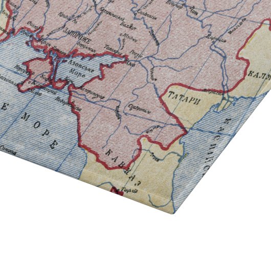 KAART: OEKRAÏNE, c1906 Snijplank (Hoek)