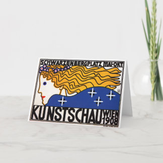 Kaart of Invitiation: Kunstschau Wien