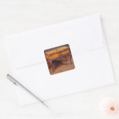 Kaart of spelentabel vierkante sticker (Envelop)