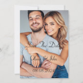 kaart om datum te reserveren met eigen foto (Voorkant)
