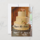 Kaart om de datum te reserveren (Voorkant)