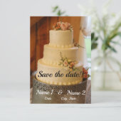 Kaart om de datum te reserveren (Staand voorkant)