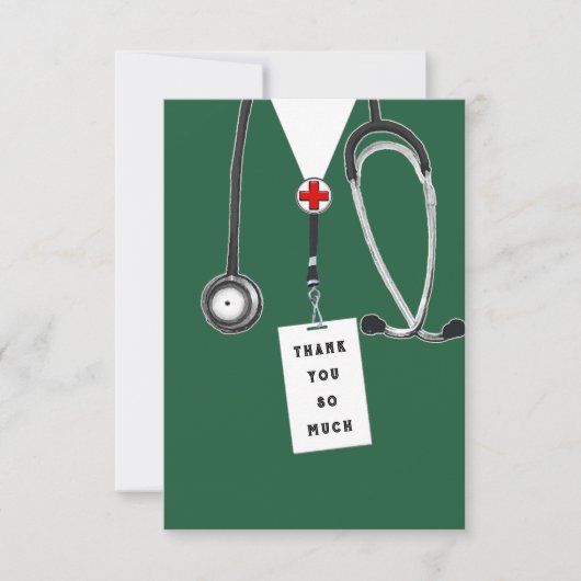 Kaart om dokter te bedanken (Voorkant)