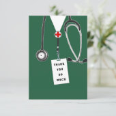 Kaart om dokter te bedanken (Staand voorkant)