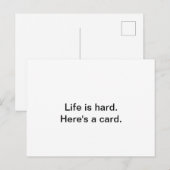 Kaart om een geliefde door een moeilijke patch te  (Voorkant / Achterkant)