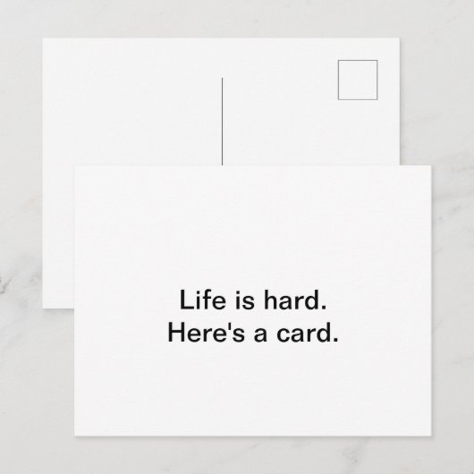 Kaart om een geliefde door een moeilijke patch te  (Voorkant / Achterkant)