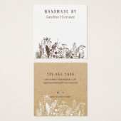 Kaart om Rustieke Veldbloem Oorbellen te Presenter (Voorkant /achterkant)