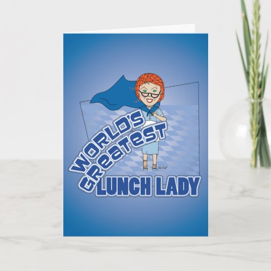 Kaart om 's werelds beste lunchdame te bedanken (Voorkant)