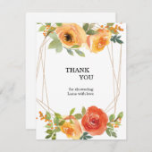 kaart om te bedanken (Voorkant / Achterkant)