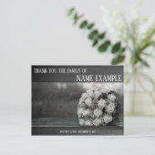 Kaart om te Bedanken voor Funeral en Rouw (Staand voorkant)