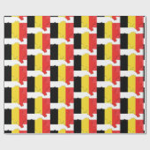 Kaart Omtrek BELGIË VLAG Cadeaupapier (Vlak)
