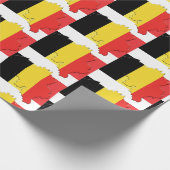 Kaart Omtrek BELGIË VLAG Cadeaupapier (Hoek)