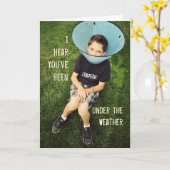 Kaart 'Onder De Weer (Jongen in Hondenkegel)' (Gele Bloem)