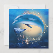 Kaart onderwater Sparkle Ocean Fantasy Dolphins (Voorkant)
