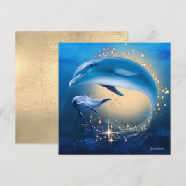 Kaart onderwater Sparkle Ocean Fantasy Dolphins