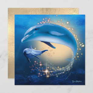 Kaart onderwater Sparkle Ocean Fantasy Dolphins