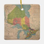 kaart Ontario Keramisch Ornament (Voorkant)