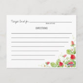 Kaart ontvangen met aardbeien (Achterkant)