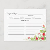 Kaart ontvangen met aardbeien (Voorkant)