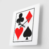 Kaart ontwerp vierkante klok (Hoek)