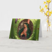KAART: Onze Dame van Guadalupe in Doek, MEXICO Kaart (Gele Bloem)