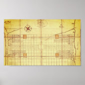  kaart, oorspronkelijke indeling - Philadelphia (1 Poster (Voorkant)