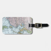 KAART: OOST-AZIË, 1907 BAGAGELABEL (Voorkant horizontaal)