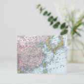 KAART: OOST-AZIË, 1907 BRIEFKAART (Staand voorkant)