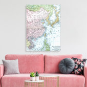 KAART: OOST-AZIË, 1907 CANVAS AFDRUK (Insitu (Woonkamer))