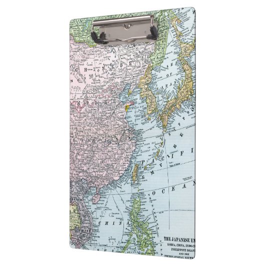 KAART: OOST-AZIË, 1907 KLEMBORD (Links)