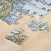 KAART: OOST-AZIË, 1907 LEGPUZZEL (Zijkant)