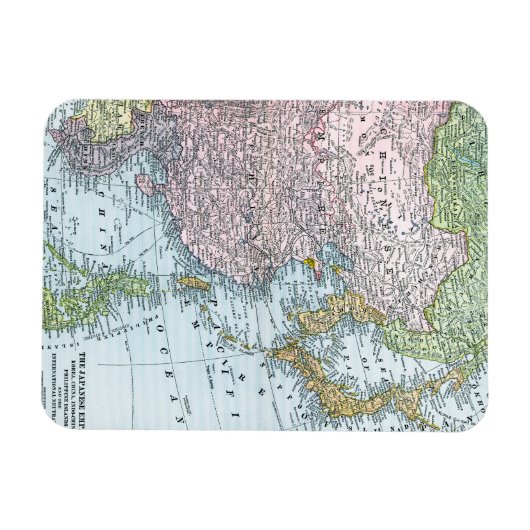 KAART: OOST-AZIË, 1907 MAGNEET (Horizontaal)