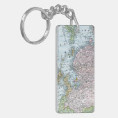 KAART: OOST-AZIË, 1907 SLEUTELHANGER (Voorkant Links)