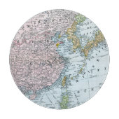 KAART: OOST-AZIË, 1907 SNIJPLANK (Voorkant)