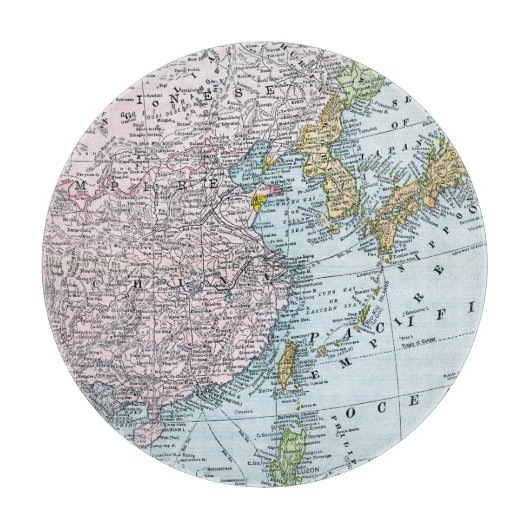 KAART: OOST-AZIË, 1907 SNIJPLANK (Voorkant)