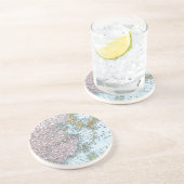 KAART: OOST-AZIË, 1907 ZANDSTEEN ONDERZETTER (Zijkant)