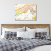 KAART: OOST-CANADA CANVAS AFDRUK (Insitu (Slaapkamer))